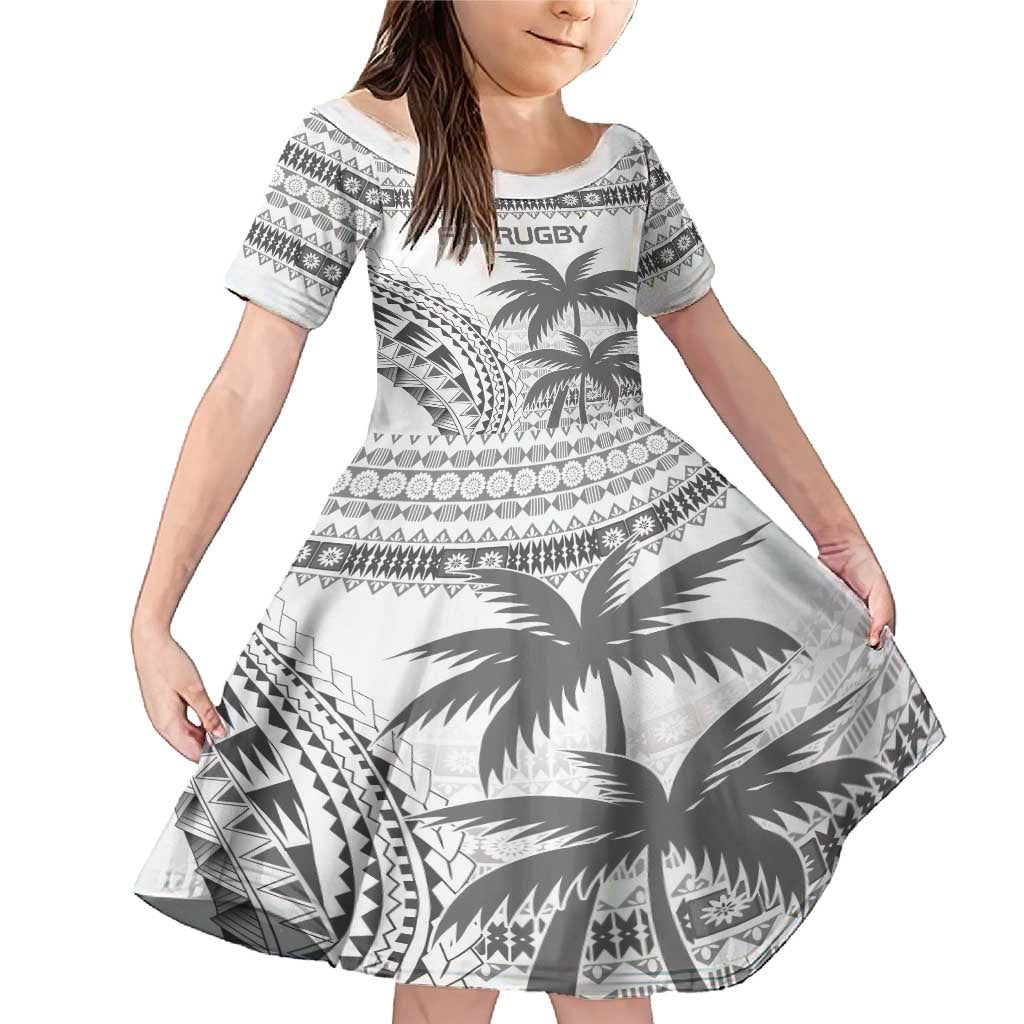 Custom Fiji Rugby Family Matching Mermaid Dress and Hawaiian Shirt Polynesian Fijian Masi Palm Tree