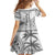 Custom Fiji Rugby Family Matching Off Shoulder Maxi Dress and Hawaiian Shirt Polynesian Fijian Masi Palm Tree