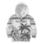 Custom Fiji Rugby Kid Hoodie Polynesian Fijian Masi Palm Tree