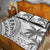 Custom Fiji Rugby Quilt Bed Set Polynesian Fijian Masi Palm Tree