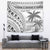 Custom Fiji Rugby Tapestry Polynesian Fijian Masi Palm Tree