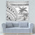 Custom Fiji Rugby Tapestry Polynesian Fijian Masi Palm Tree