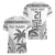 Custom Fiji Rugby Women V-Neck T-Shirt Polynesian Fijian Masi Palm Tree