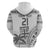 Custom Fiji Rugby Zip Hoodie Polynesian Fijian Masi Palm Tree