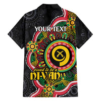 Vanuatu Personalised Family Matching Puletasi and Hawaiian Shirt Aboriginal Dot Paitnting LT9 - Polynesian Pride