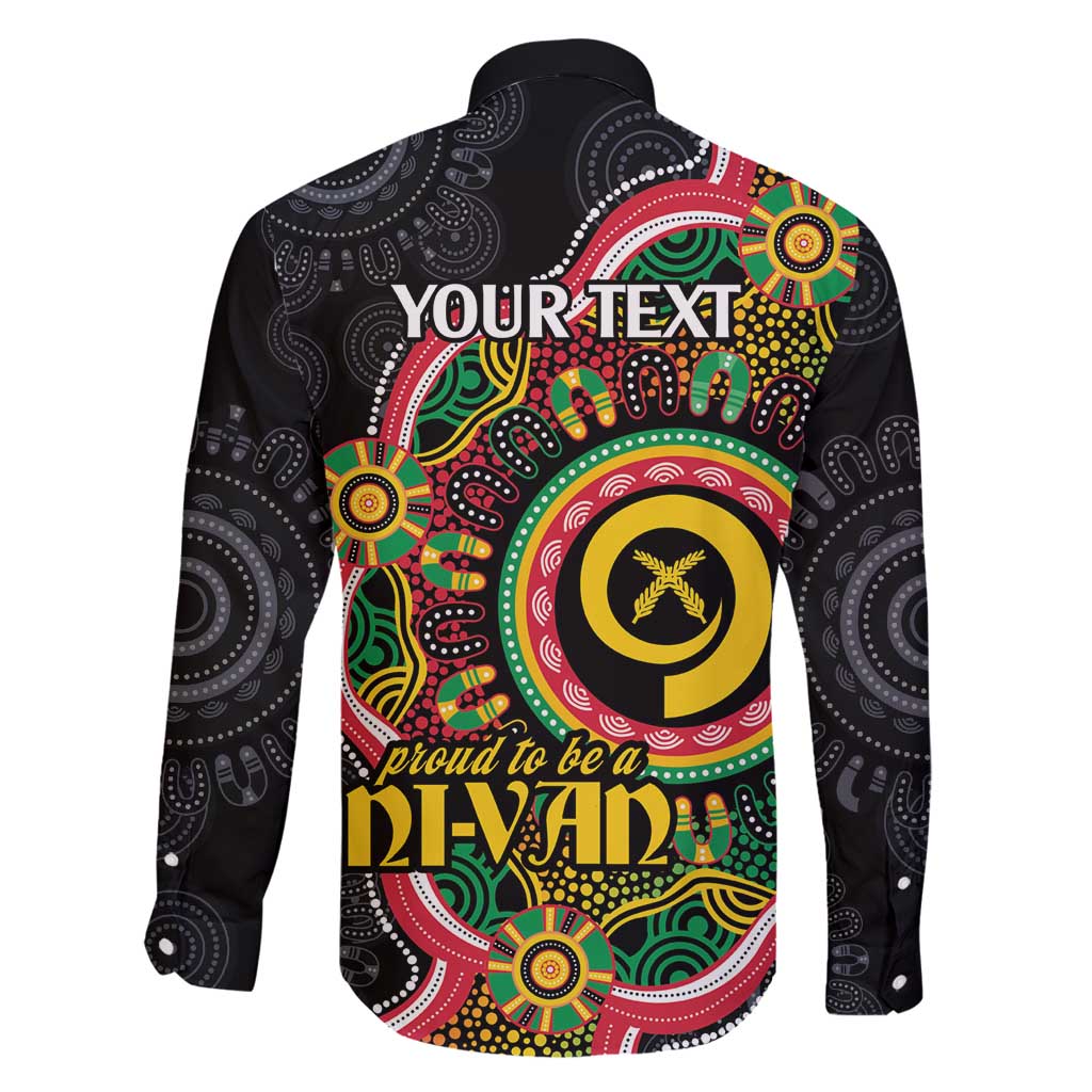 Vanuatu Personalised Family Matching Puletasi and Hawaiian Shirt Aboriginal Dot Paitnting LT9 - Polynesian Pride