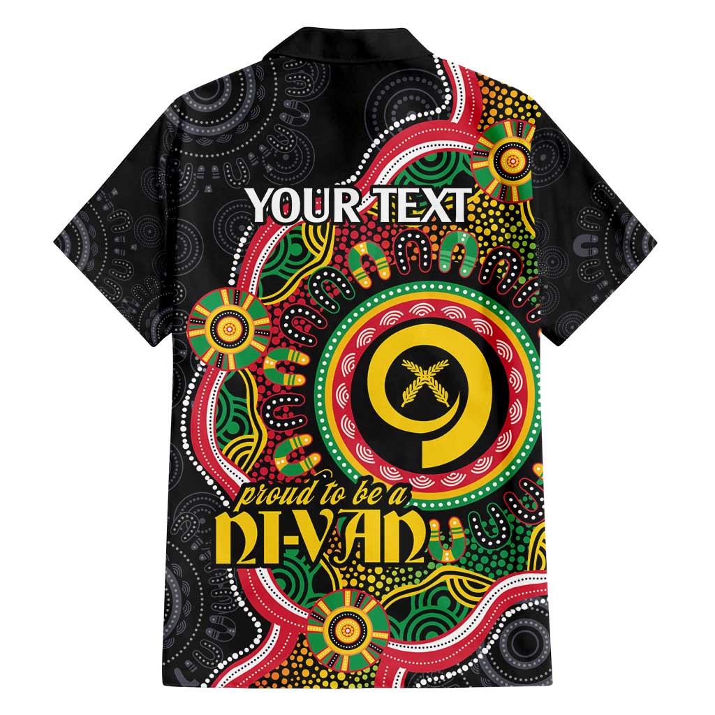 Vanuatu Personalised Family Matching Summer Maxi Dress and Hawaiian Shirt Aboriginal Dot Paitnting LT9 - Polynesian Pride