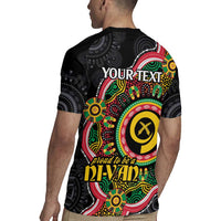 Vanuatu Personalised Rugby Jersey Aboriginal Dot Paitnting LT9 - Polynesian Pride