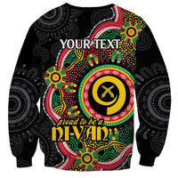 Vanuatu Personalised Sweatshirt Aboriginal Dot Paitnting LT9 - Polynesian Pride