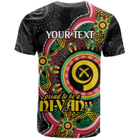 Vanuatu Personalised T Shirt Aboriginal Dot Paitnting - Polynesian Pride