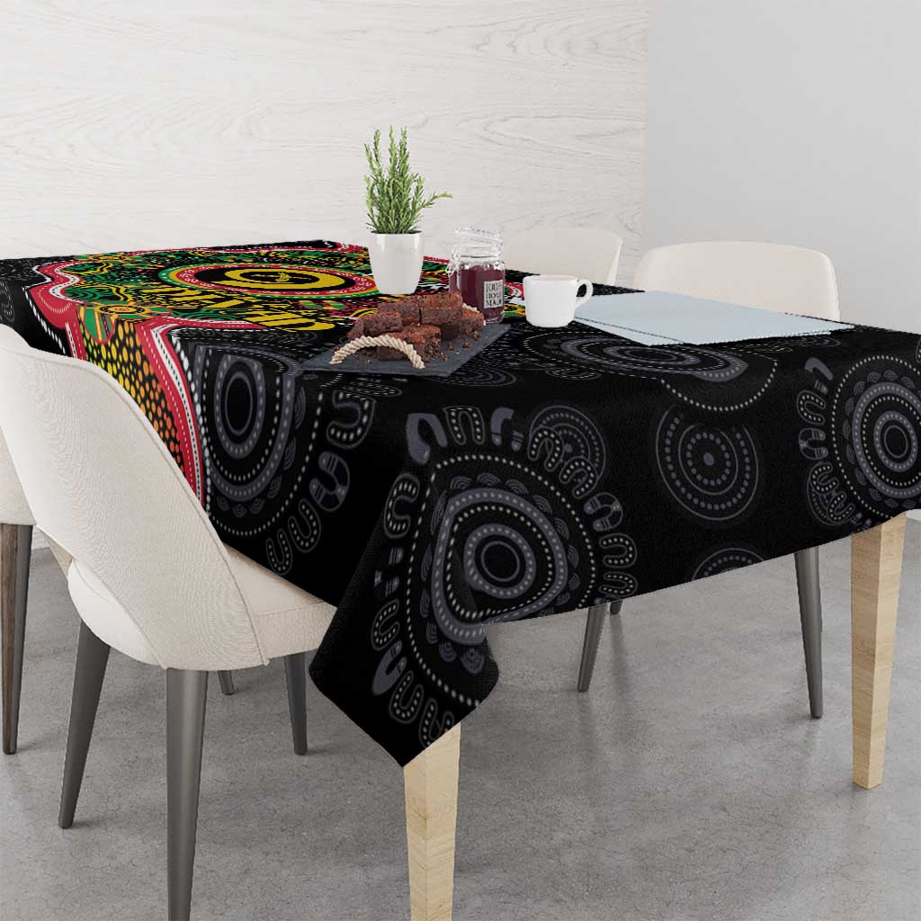 Vanuatu Personalised Tablecloth Aboriginal Dot Paitnting LT9 - Polynesian Pride