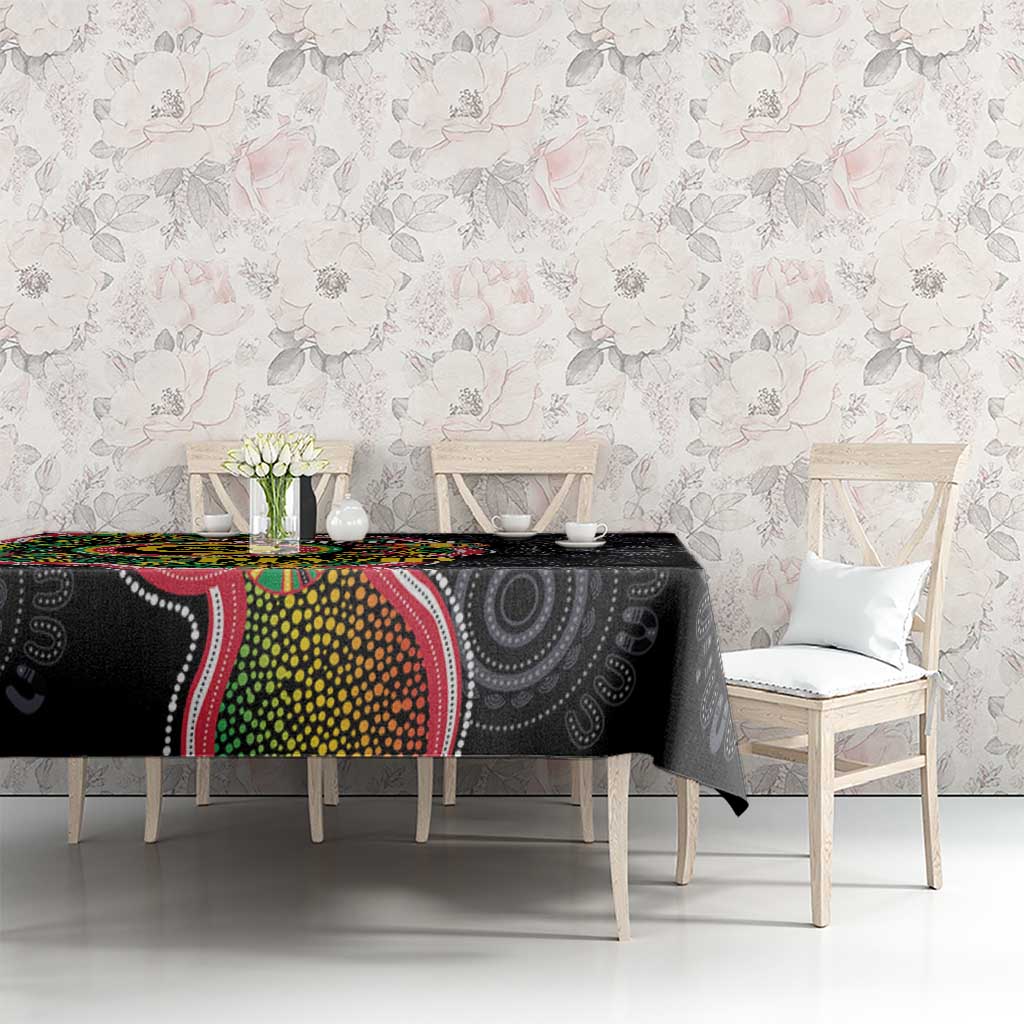Vanuatu Personalised Tablecloth Aboriginal Dot Paitnting LT9 - Polynesian Pride