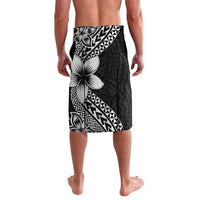 Lotu Tamaiti White Sunday Lavalava Pacific Plumeria Flowers - Black Version LT9 - Polynesian Pride