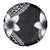 Lotu Tamaiti White Sunday Spare Tire Cover Pacific Plumeria Flowers - Black Version