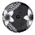 Lotu Tamaiti White Sunday Spare Tire Cover Pacific Plumeria Flowers - Black Version