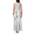 Lotu Tamaiti White Sunday Tank Maxi Dress Pacific Plumeria Flowers - White Version