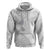 Lotu Tamaiti White Sunday Zip Hoodie Pacific Plumeria Flowers - White Version