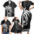 Custom Fiji New Zealand Rugby Family Matching Short Sleeve Bodycon Dress and Hawaiian Shirt Make History Together