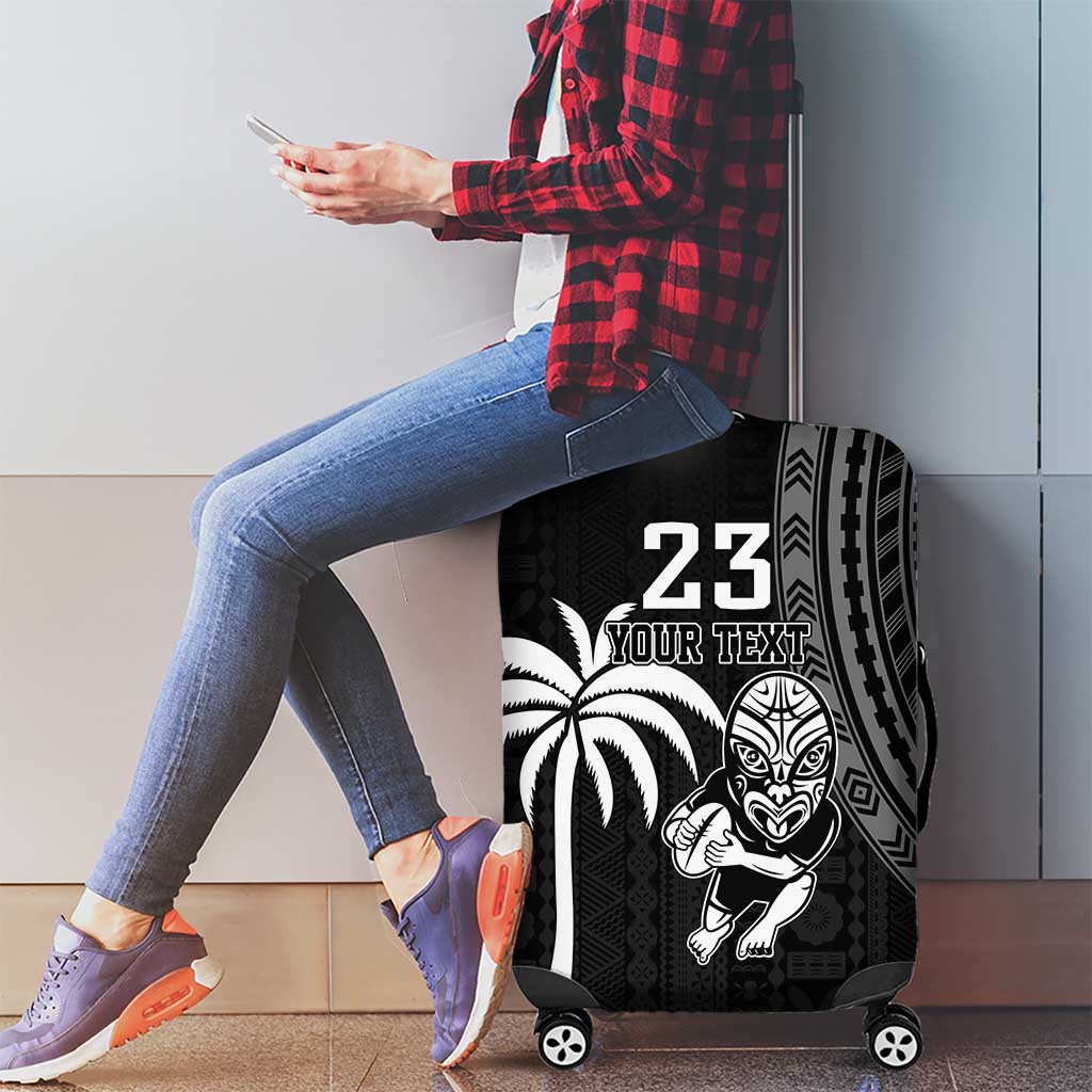 Custom Fiji New Zealand Rugby Luggage Cover Make History Together