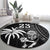 Custom Fiji New Zealand Rugby Round Carpet Make History Together