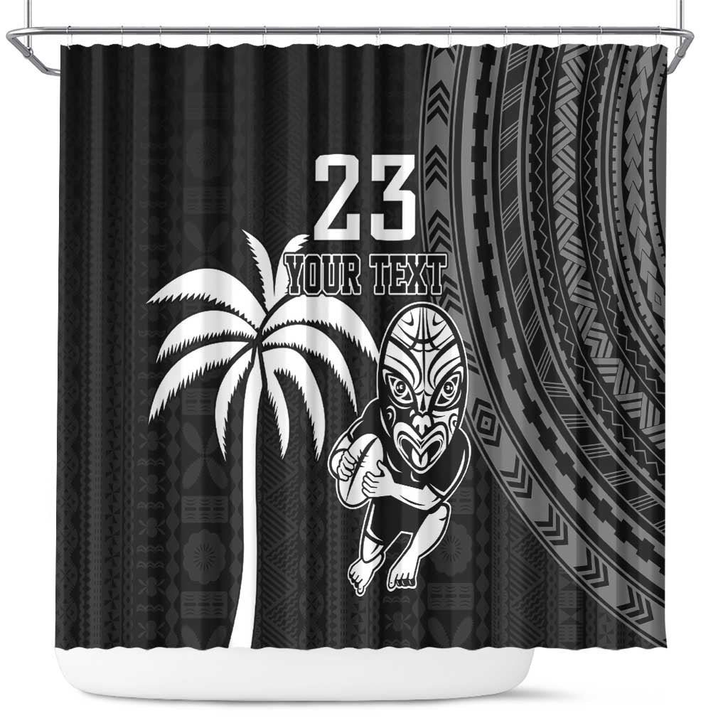 Custom Fiji New Zealand Rugby Shower Curtain Make History Together