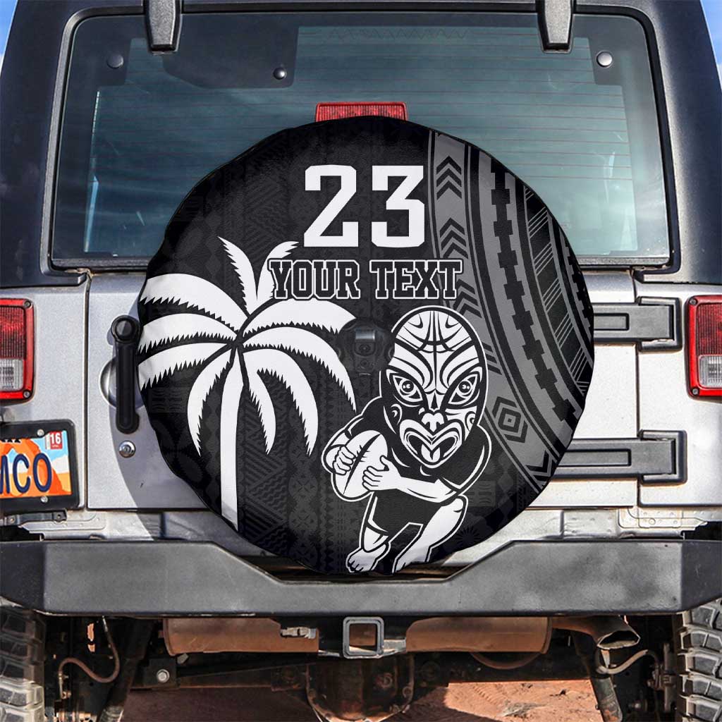 Custom Fiji New Zealand Rugby Spare Tire Cover Make History Together