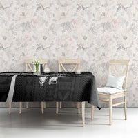 Custom Fiji New Zealand Rugby Tablecloth Make History Together