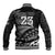 Custom Fiji New Zealand Rugby Baseball Jacket Cibi Dance with Black Fern