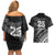 Custom Fiji New Zealand Rugby Couples Matching Off Shoulder Short Dress and Hawaiian Shirt Cibi Dance with Black Fern