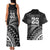 Custom Fiji New Zealand Rugby Couples Matching Tank Maxi Dress and Hawaiian Shirt Cibi Dance with Black Fern