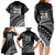 Custom Fiji New Zealand Rugby Family Matching Long Sleeve Bodycon Dress and Hawaiian Shirt Cibi Dance with Black Fern