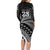 Custom Fiji New Zealand Rugby Family Matching Long Sleeve Bodycon Dress and Hawaiian Shirt Cibi Dance with Black Fern