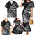 Custom Fiji New Zealand Rugby Family Matching Mermaid Dress and Hawaiian Shirt Cibi Dance with Black Fern