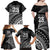 Custom Fiji New Zealand Rugby Family Matching Off Shoulder Maxi Dress and Hawaiian Shirt Cibi Dance with Black Fern