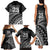 Custom Fiji New Zealand Rugby Family Matching Tank Maxi Dress and Hawaiian Shirt Cibi Dance with Black Fern