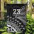 Custom Fiji New Zealand Rugby Garden Flag Cibi Dance with Black Fern