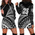 Custom Fiji New Zealand Rugby Hoodie Dress Cibi Dance with Black Fern