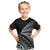 Custom Fiji New Zealand Rugby Kid T Shirt Cibi Dance with Black Fern