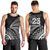 Custom Fiji New Zealand Rugby Men Tank Top Cibi Dance with Black Fern