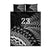 Custom Fiji New Zealand Rugby Quilt Bed Set Cibi Dance with Black Fern