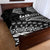 Custom Fiji New Zealand Rugby Quilt Bed Set Cibi Dance with Black Fern