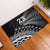 Custom Fiji New Zealand Rugby Rubber Doormat Cibi Dance with Black Fern