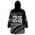 Custom Fiji New Zealand Rugby Wearable Blanket Hoodie Cibi Dance with Black Fern