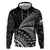 Custom Fiji New Zealand Rugby Zip Hoodie Cibi Dance with Black Fern