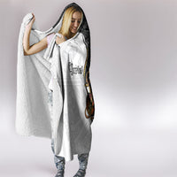 Personalised Papua New Guinea Oro Necklace Hooded Blanket Black Melanesia Traditional Pattern