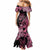 Polynesian Floral Butterfly Mermaid Dress Breast Cancer Pink Ribbon LT9 - Polynesian Pride