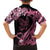 Personalised Polynesian Floral Butterfly Family Matching Long Sleeve Bodycon Dress and Hawaiian Shirt Breast Cancer Pink Ribbon LT9 - Polynesian Pride