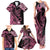 Personalised Polynesian Floral Butterfly Family Matching Tank Maxi Dress and Hawaiian Shirt Breast Cancer Pink Ribbon LT9 - Polynesian Pride