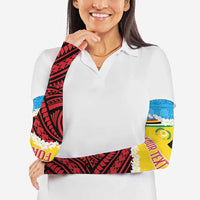 Personalised Torba PNG Forever Arm Sleeves Polynesian Sand Art - Polynesian Pride