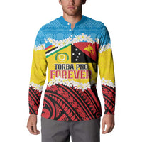Personalised Torba PNG Forever Button Sweatshirt Polynesian Sand Art - Polynesian Pride
